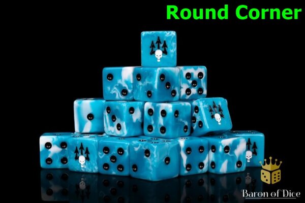 Baron of Dice - Trident Of The Emperor 16mm Round Corner Dice (25)