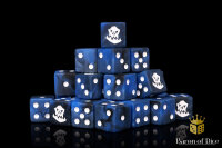 Baron of Dice - Lucky Blue Orc 16mm Square Corner Dice (25)