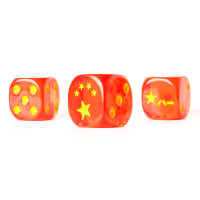 Baron of Dice - World War: China 16mm Round Corner Dice (10)