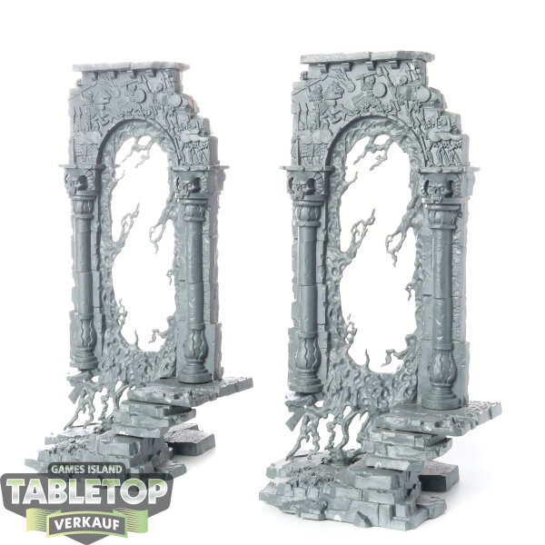 Gelände - 2x Baleful Realmgates - unbemalt