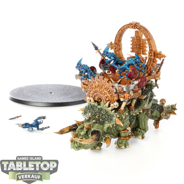 Lizardmen - Engine of the Gods - bemalt