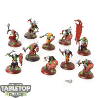 Orruk Warclans - 10x Gutrippaz - teilweise bemalt