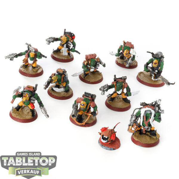 Orks - 10x Kill Team: Kommandos - teilweise bemalt