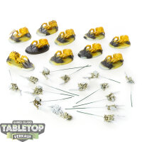 Gloomspite Gitz - 10x Spider Riders - teilweise bemalt