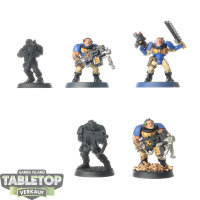 Space Marines - 5x Scouts - klassisch - teilweise bemalt