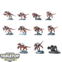 Tyraniden - 10x Termagants - teilweise bemalt