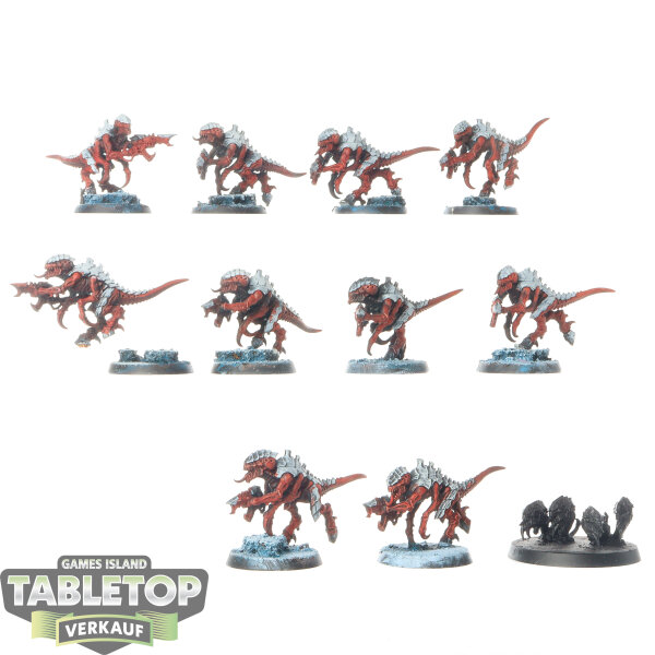 Tyraniden - 10x Termagants - teilweise bemalt