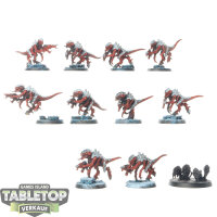 Tyraniden - 10x Termagants - teilweise bemalt