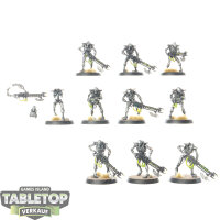 Necrons - 10x Necron Warriors - teilweise bemalt