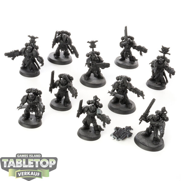 Space Wolves - 10 Grey Hunters - grundiert