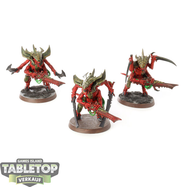 Tyraniden - 3 Tyranid Warriors - bemalt