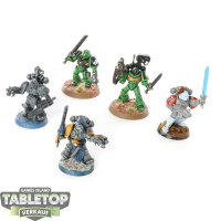 Space Marines - 5 Tactical Marines - teilweise bemalt