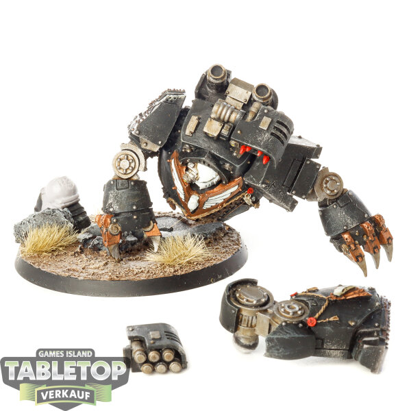 Horus Heresy - Raven Guard Contemptor Dreadnought - bemalt
