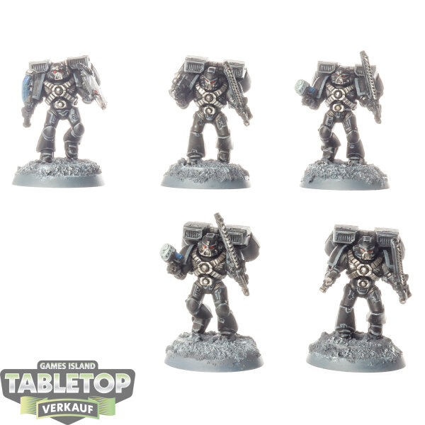 Space Marines - 5 x Vanguard Veteran Squad - bemalt