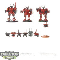 Tau Empire - 3 x XV8 Crisis Battlesuit Team klassisch -...