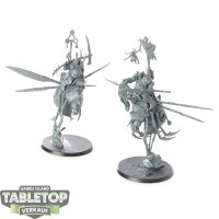 Maggotkin of Nurgle - 2 Pusgoyle Blightlords - unbemalt