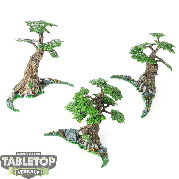 Sylvaneth - 3 Awakened Wyldwood - bemalt