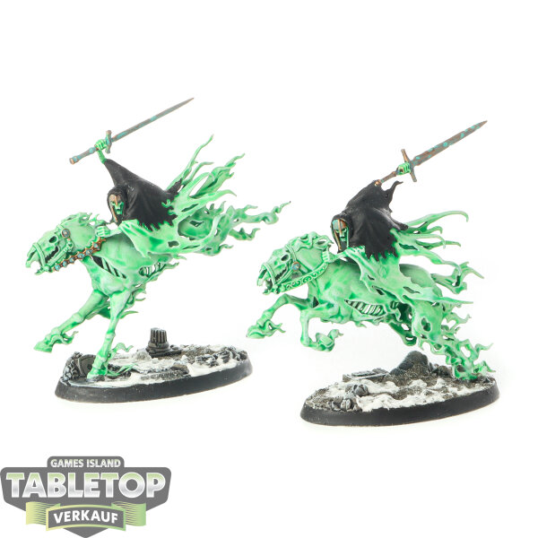 Nighthaunt - 2x Dreadblade Harrows - teilweise bemalt