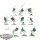 Nighthaunt - 10x Bladegheist Revenants - teilweise bemalt