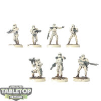 Galaktisches Imperium - 7x Stormtroopers - bemalt