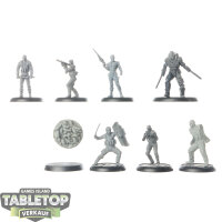 Knight Models - 8 x Diverse Figuren - unbemalt