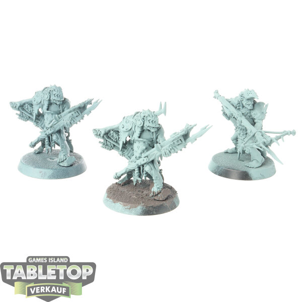 Orruk Warclans - 3 Man-Skewer Boltboyz - grundiert
