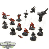Tau Empire - 10x Pathfinder Team - teilweise bemalt
