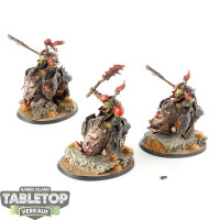 Orruk Warclans - 3x Gore-gruntas - bemalt