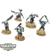 Orruk Warclans - 5x Brutes - teilweise bemalt
