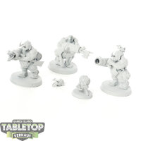Ogor Mawtribes - 3x Leadbelchers - grundiert