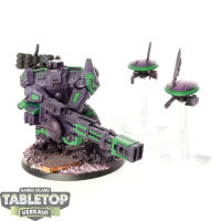Tau Empire - XV88 Broadside Battlesuit - teilweise bemalt