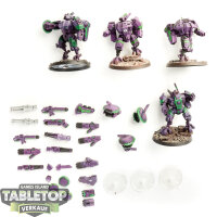 Tau Empire - 4 x XV8 Crisis Battlesuit Team - teilweise...
