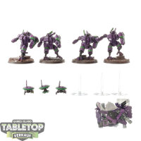 Tau Empire - 4 x XV8 Crisis Battlesuit Team - bemalt