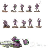 Tau Empire - 10 x Fire Warriors Strike Team - bemalt