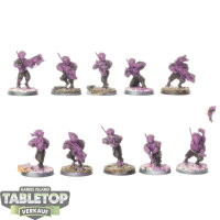 Tau Empire - 10 x Pathfinders - teilweise bemalt