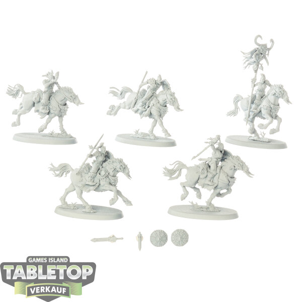 Slaves to Darkness - 5 x Darkoath Fellriders - grundiert