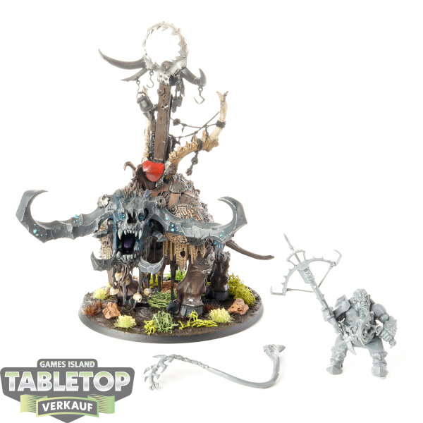 Ogor Mawtribes - Stonehorn Beastriders - teilweise bemalt