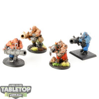 Ogor Mawtribes - 4 Leadbelchers - teilweise bemalt