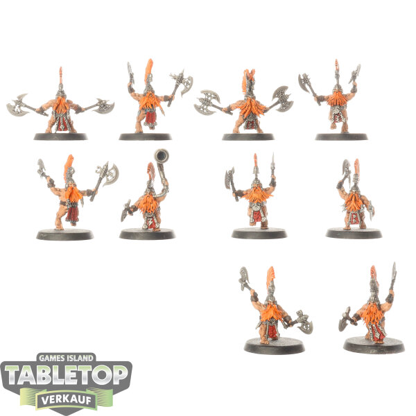 Fyreslayers - 10x Vulkite Berzerkers - bemalt