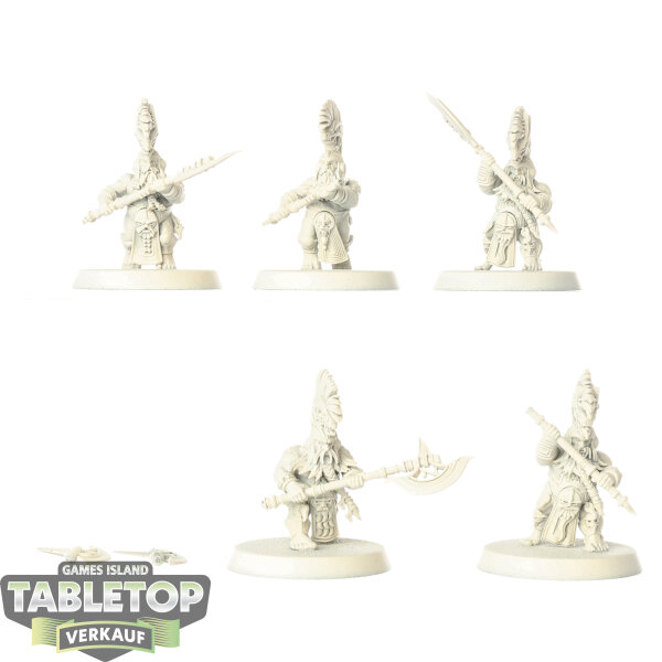 Fyreslayers - 5x Hearthguard Berzerkers - grundiert