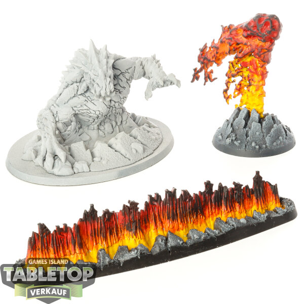 Fyreslayers - 3x Magmic Invocations - teilweise bemalt