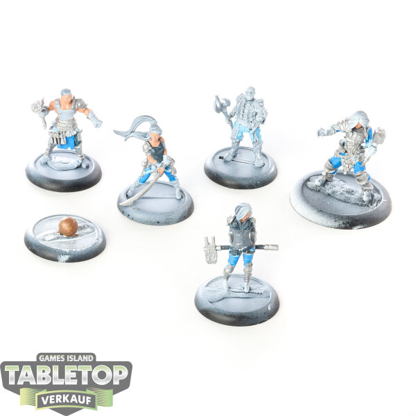 Guild Ball - 5 x The Masons: Punishing March - teilweise bemalt