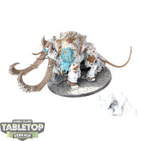 Ogor Mawtribes - Frostlord on Thundertusk - teilweise bemalt