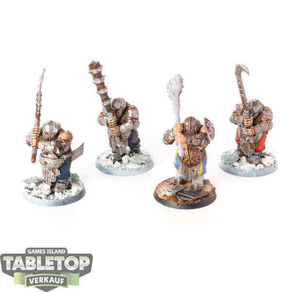 Ogor Mawtribes - 4x Ironguts - teilweise bemalt