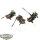 Adeptus Custodes - 3x Vertus Praetors - teilweise bemalt