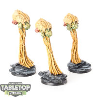 Tyraniden - 3x Tyranid Mieotic Spore Sacks - bemalt