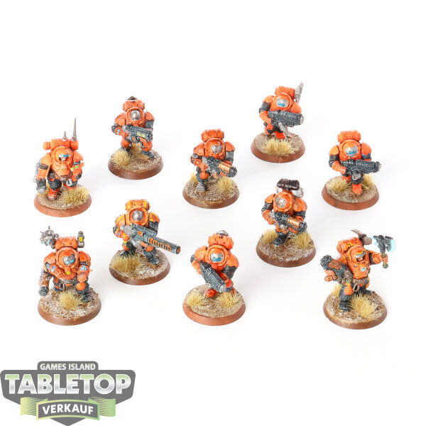 Leagues of Votann - 10x Hearthkyn Warriors - bemalt