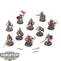 Soulblight Gravelords - 10x Deathrattle Skeletons - bemalt