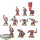 Orc & Goblin Tribes - 10x Black Orc Mob - bemalt