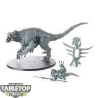 Seraphon - Saurus Oldblood on Carnosaur - unbemalt